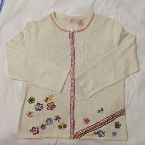 RARE Anthropologie Cardigan by Stich Heart Size M